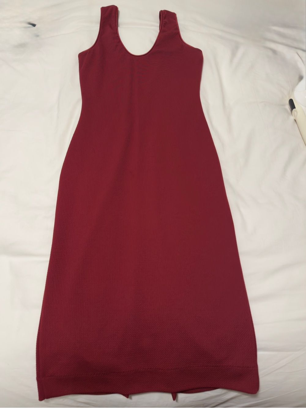 Dress the Population Ribbed Tank Maxi Dress - Wine